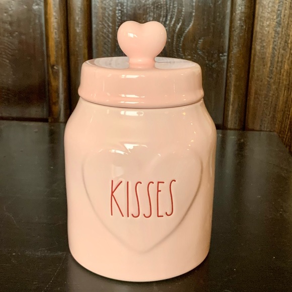 Rae Dunn Holiday Rae Dunn Kisses Pink Valentines Day Canister